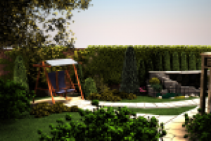 дизайн частного сада ст. Полтавская Краснодарский край