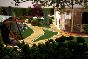 дизайн частного сада ст. Полтавская Краснодарский край