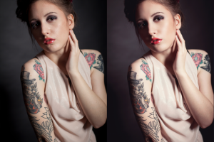 Ретушь, портрет, студия