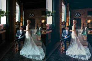 Цветокоррекция свадебного фото