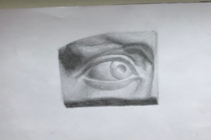 Гипсовый глаз