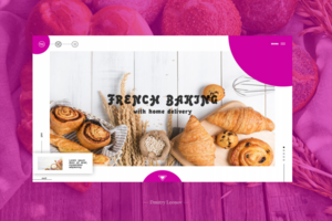 Landing page по продаже Французской выпечки.
