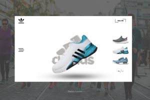 Landing page по продаже фирменных кроссовок Adidas
