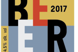 Этикетка для пива в стиле Баухауз