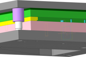 Штамп для пробивки и вырубки кронштейна