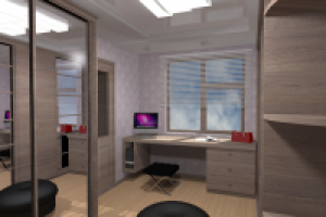 Гардеробная и кабинет