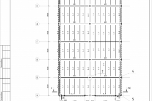 Ангар из сэндвич-панелей с металлическим каркасом