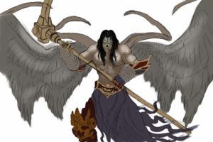 Набросок главного героя игры "Darksiders 2"