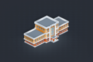 Объект для онлайн игры - американская школа