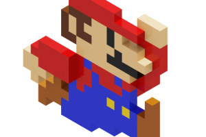 Воксель-арт - Марио