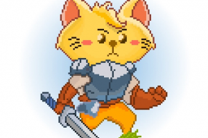 Пиксель-арт - Кот из игры Cat Quest