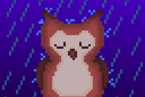 Пиксель-арт Совёнок