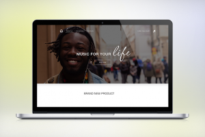 Landing Page для продажи наушников "Headfones"