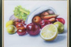 Натюрморт  (аэрография на холсте)