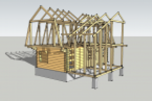 Проект стропильной системы каркасного дома