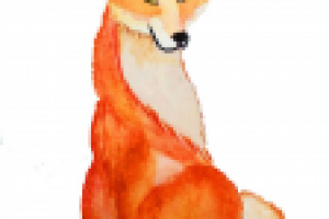 Лиса (акварель)