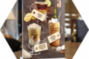 Кофейно-коктейльная карта для кафе Корица