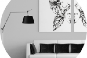 Пример графики в интерьере