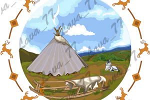 Макеты для тарелок "Народы севера"