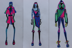 Худ.эскизы спортивного костюма.