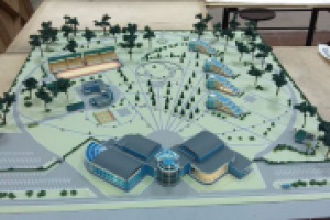 Макет генплана Спортивной школы интерната