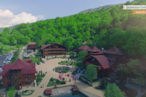 Даховская Слобода. Рекламный ролик базы отдыха. Аэросъемка.