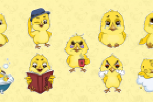 Стикеры "Цыплёнок"