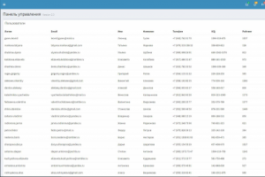 Административная панель интернет-аукциона