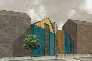 Эскиз административного здания