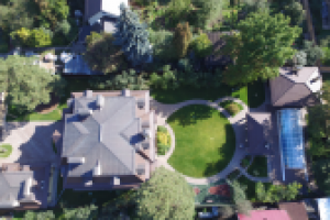 Загородный особняк в Москве съемка с квадракоптера