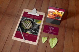 Разработка фирменного стиля ресторана-теплохода