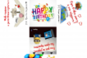 Развертка коробки "Happy B-Day"