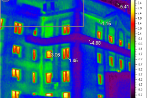 Исследование тепловых потерь здания тепловизором.