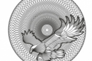 гильош с орлом, 35мм