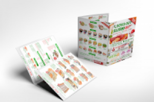 буклет для доставки суши