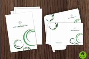 Фирменная папка для компании по Йога-турам