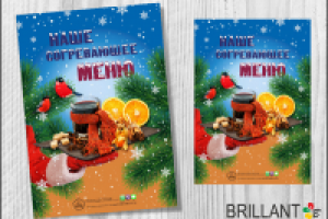 Новогодняя обложка меню