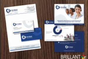 Фирменный стиль - логотип, визитка, бланк, шаблон презентации