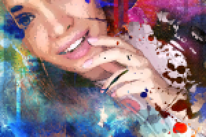 Стилизация портрета под акварель