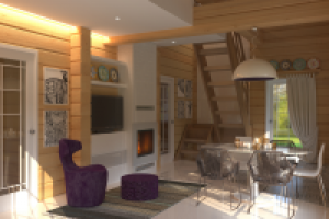 Интерьер гостиной комнаты