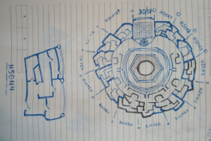 Дизайн этажа небоскреба будующего (шар. ручка)