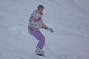 Сноубордистка