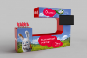 Дизайн, брендирование и визуализация промо стойки