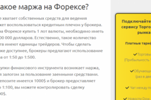 Что такое маржа на форексе