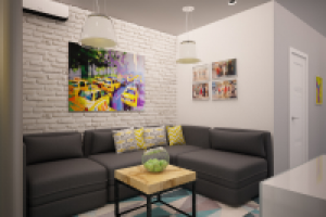 гостинная в 2-шке Коммунарка А-101