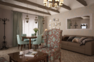 Интерьер домика для отдыха в коттеджном поселке Новые Вешки