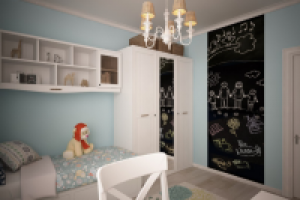 Детская в трехкомнатной квартире. ЖК Водный