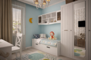 Детская в трехкомнатной квартире. ЖК Водный