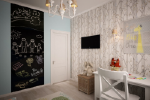 Детская в трехкомнатной квартире. ЖК Водный