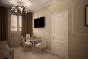 Кухня в двухкомнатной квартире. ЖК Белый Парк